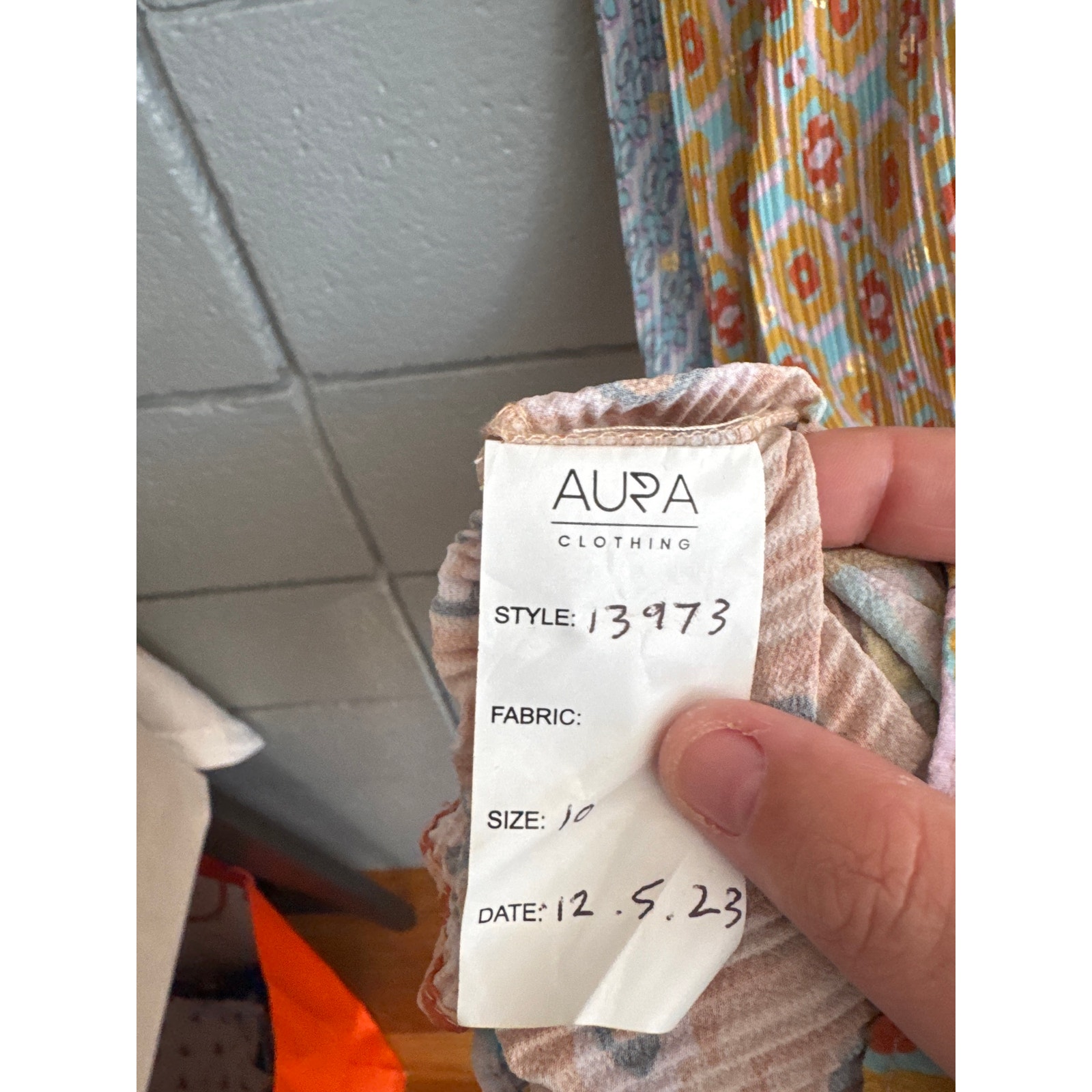 Never Fully Dressed Patchwork Plisse Mollie Midi Dress Size 10 — image 5 of 5